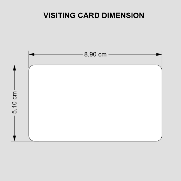 Rounded Visiting Card Dimension Sparsh Media