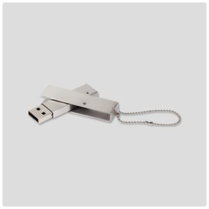 Metal Cylinder with Kye Chain Pen Drive