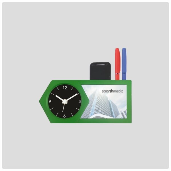 Sparshmedia-Table-clock-with-penstand