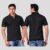 Scott T Shirt Polo Neck (Black) - Image 1