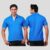 Scott T Shirt Polo Neck (Azure Blue with white tip) - Image 1