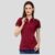 Scott T Shirt Polo Neck (Maroon with White tip) - Image 3