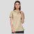 Scott T Shirt Polo Neck (Beige with Brown tip) - Image 3